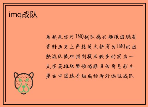 imq战队
